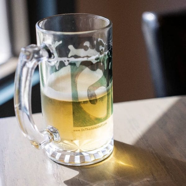 GOLF Clear Glass Beer Stein